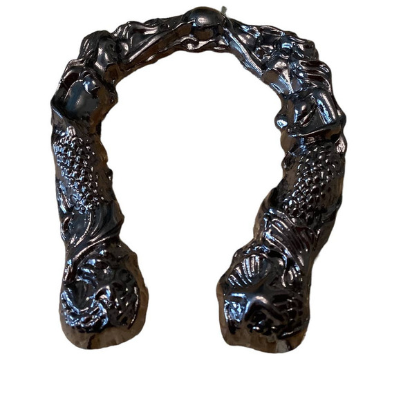 UNIQUE MERMAID HORSESHOE SNAKE EMBOSSED HANDBAG/CROSSBODY NWT - Picture 7 of 13